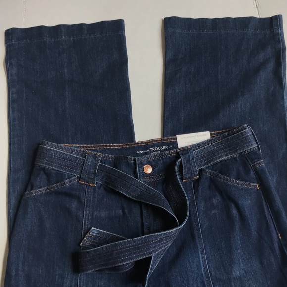 Chico’s Tie waist platinum Trouser Jeans - Picture 3 of 5